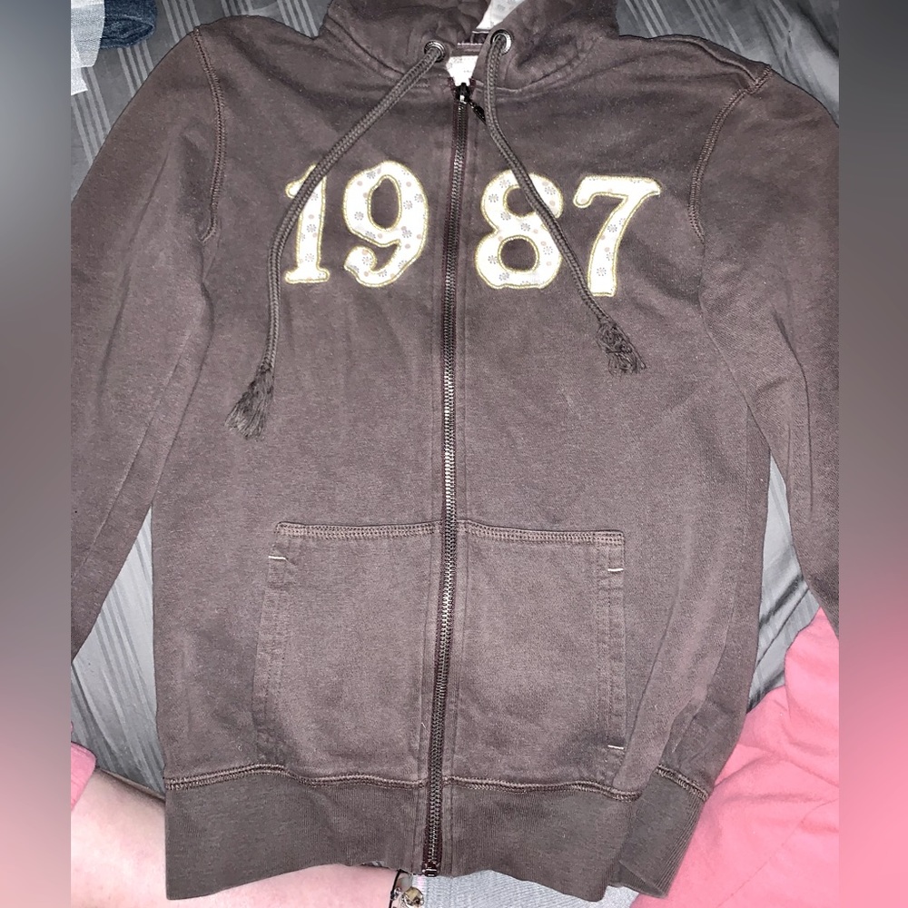 Brown Aeropostale Zip Up